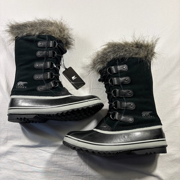 Sorel Joan of Arctic Winter Boots Womens 10 Black New Out of Box